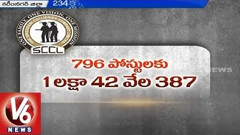 Singareni recruitment | Huge response from unemployed students - Karimnagar(16-04-2015)