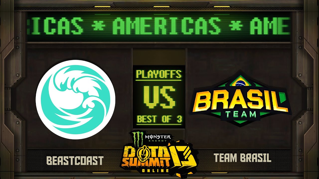 beastcoast vs Brasil Game 1 - Monster Energy Dota Summit 13 Online NA/SA: LR1 w/ Moxxi & lizZard