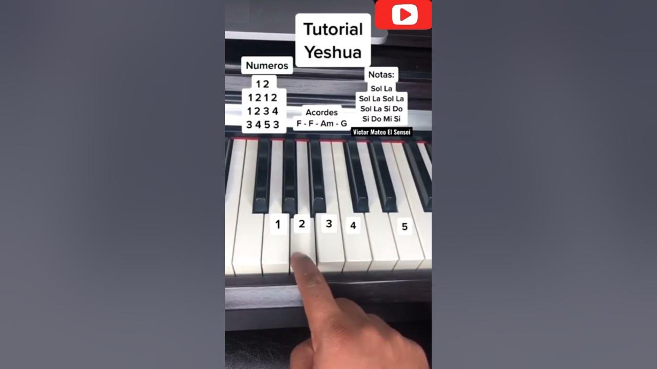 Yeshua Piano Lesson🔥🔥| Shortest Piano Lesson Ever😍🥰| #yeshua #worshipsongs #worship #beautiful