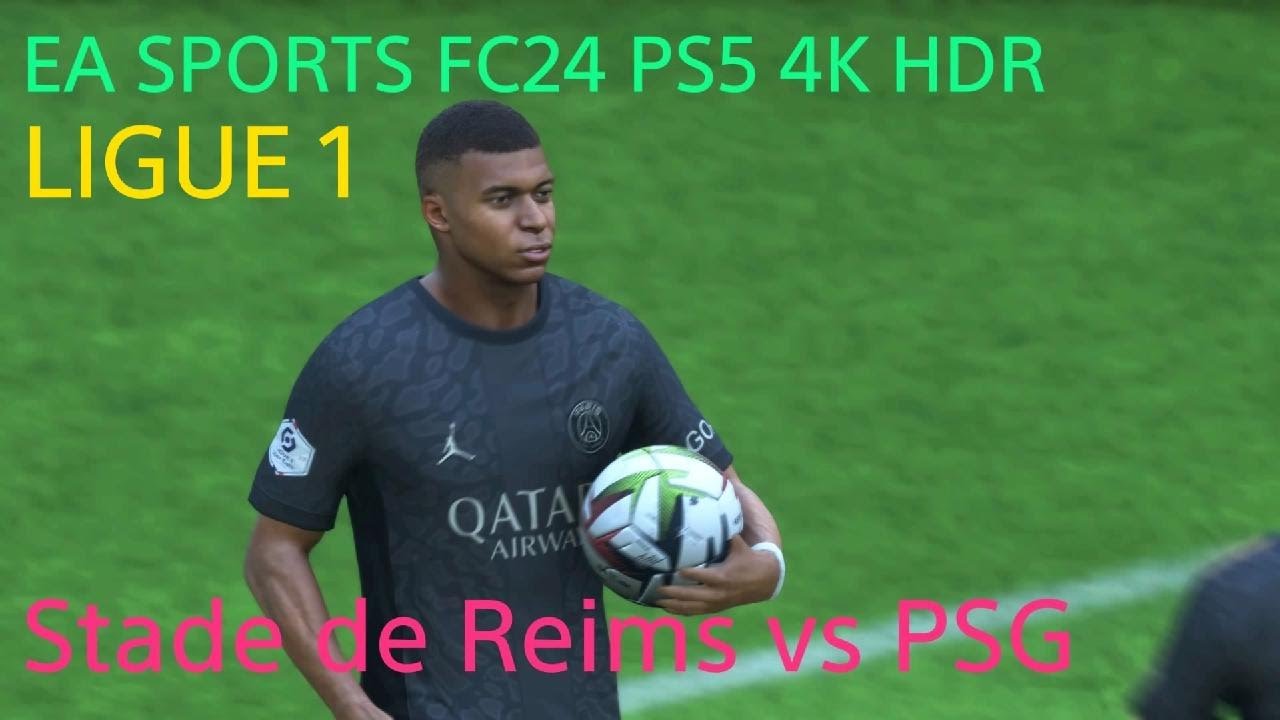 REIMS X PSG AO VIVO - JOGOS DE HOJE EA SPORTS FC 24 GAMEPLAY PS5 #22 