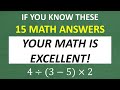 Global Math Professional Quiz