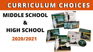 Homeschool Curriculum choices for Middle and High School
