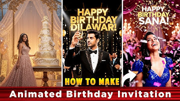 How to Make FREE Luxury Ai Animated Happy Birthday Videos