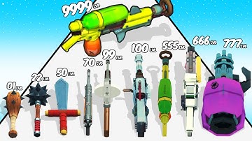 Weapon Evolution 3D Run - Level Up Weapon Max Level Satisfying Gameplay