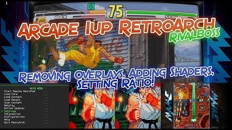 Arcade 1up Series - Retropie Removing Overlays, Adding Scanline Shaders, Changing Aspect Ratio