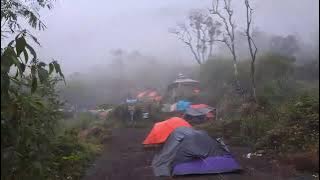 Hiking at two mountain