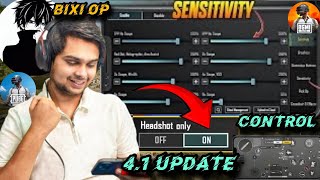 Bixi Op Control Code /bixi op Sensitivity / bixi op 4.1 sensitivity / bgmi sensitivity settings code