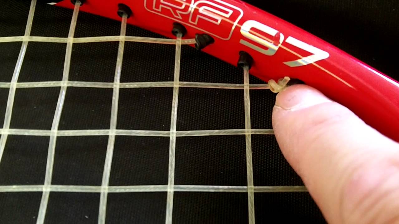 Stop Knot Stringing Helps me hit a better ball. YouTube