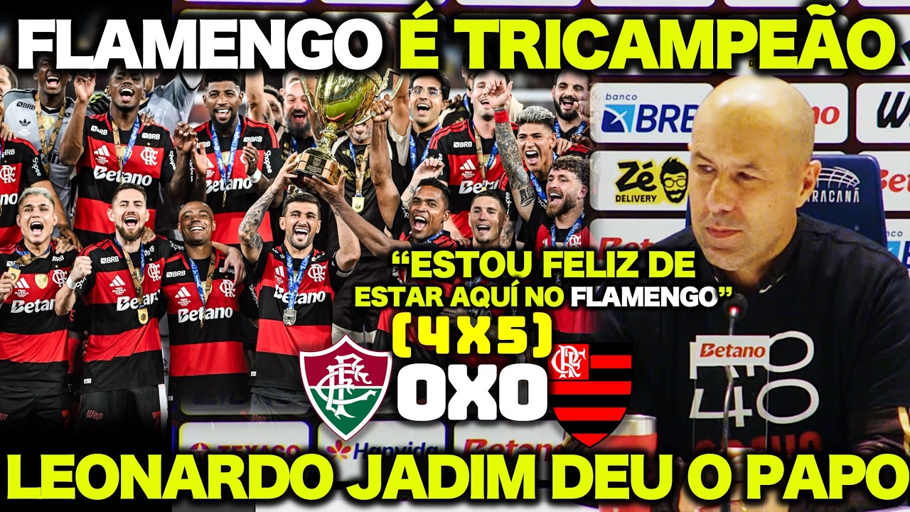 LEONARDO JARDIM DEU O PAPO após CONQUISTAR O 1ª TÍTULO como TÉCNICO do FLAMENGO