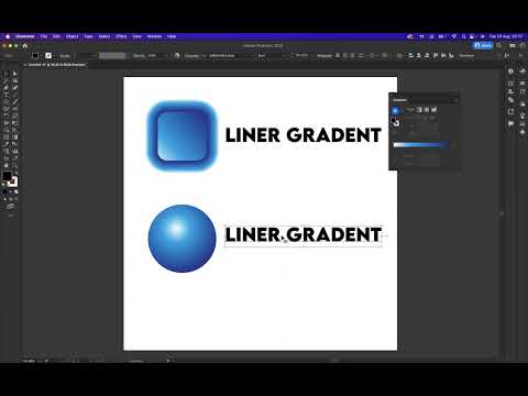 3 types of gradients - Adobe Illustrator
