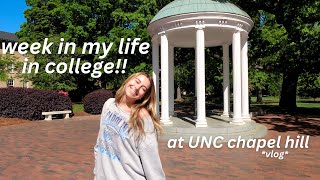 college week in my life @ UNC chapel hill