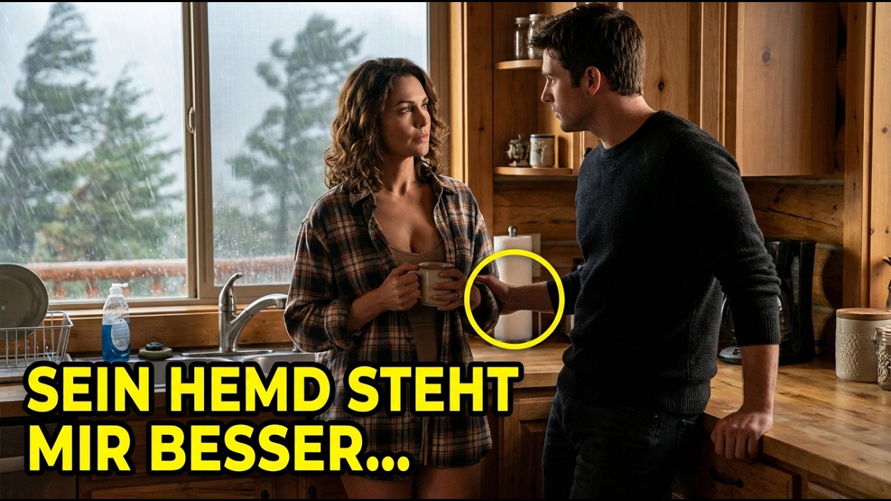 Sturm zwingt seine Chefin bei ihm zu bleiben – am nächsten Morgen trägt sie sein Hemd