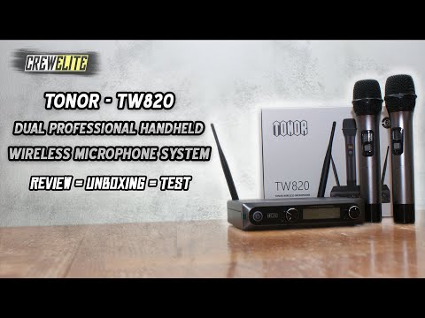 Tonor - TW820 Dual Professional Metal Dynamic Handhelds | Wireless Microphone System [REVIEW]