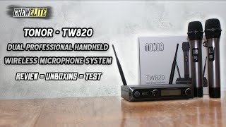 Tonor - TW820 Dual Professional Metal Dynamic Handhelds | Wireless Microphone System [REVIEW]