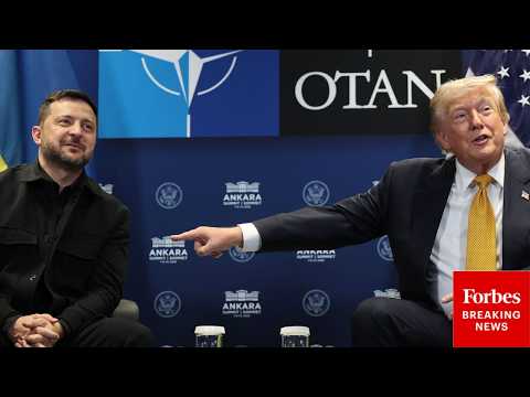 WATCH: Trump Points To Zelensky And Asks Reporters: 'Do You Have A Question For President Putin?'
