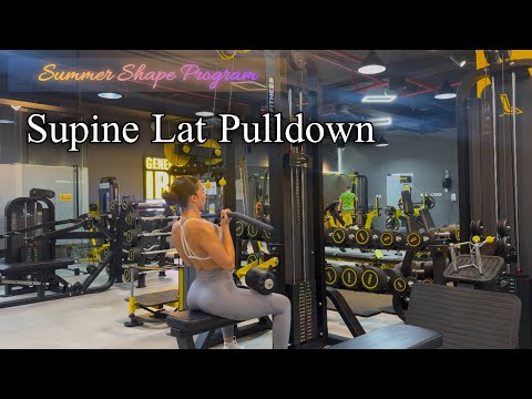 Supine Lat Pulldown