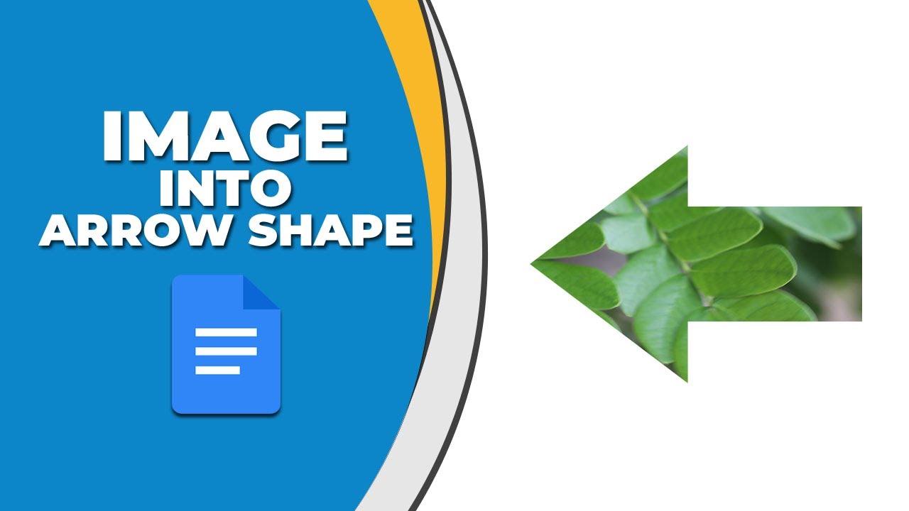 How to crop an image into an arrow shape in Google Docs