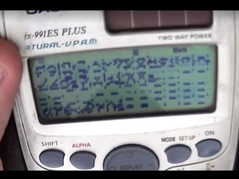 Casio fx-991ES plus display glitch