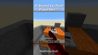 MAKE THIS 20 SECOND 1x2 DOOR IN MINECRAFT!!!