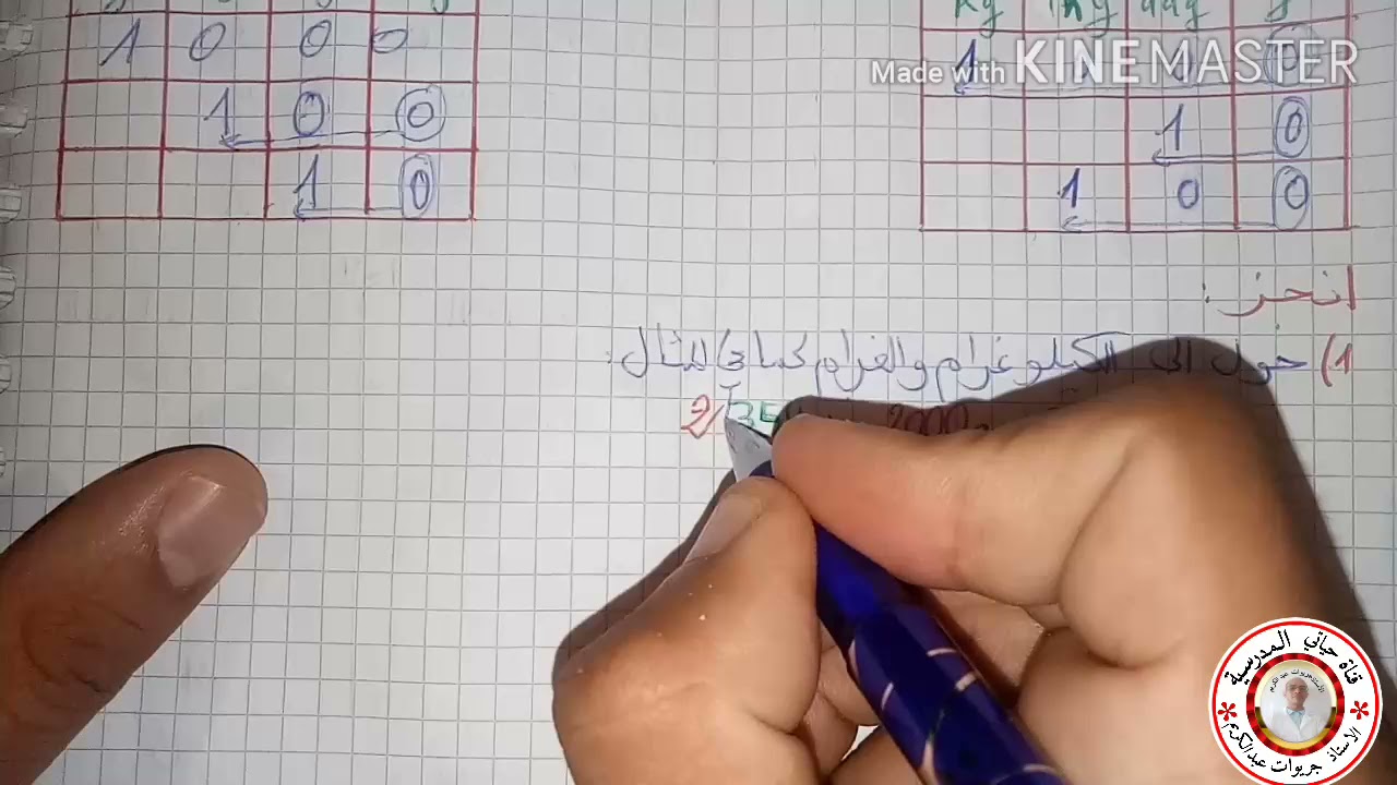 وحدات قياس الكتل صفحة 72 من كتاب الرياضيات للسنة الثالثة