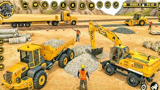 MEGA Large Road Construction Project 🏗️ Heavy Excavator & Dump Truck Work screenshot 2