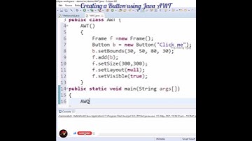 How to Create a Button using Java AWT l Prof. Antony Vijay #shorts