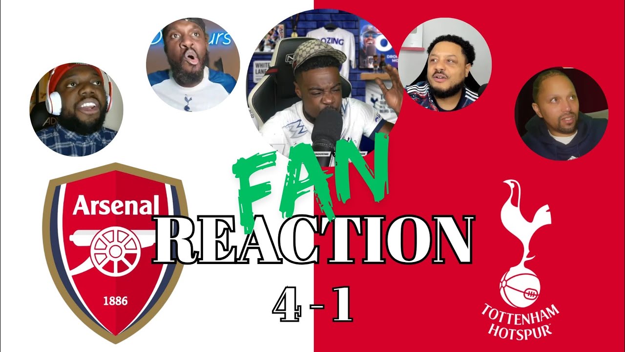 Arsenal 4–1 Tottenham Fans React! | North London Derby Chaos & Celebrations 🔥⚽