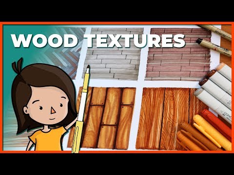 HOW TO DRAW WOOD TEXTURE WITH MARKERS ✍📏// Hand Render Textures // Part 1  