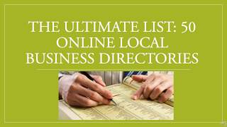 The Ultimate List: 50 Online Local Business Directories | Link Building Tips for quick ranking.