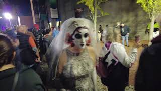 [4K] Halloween Night in Salem MA October 31 2021. Massive crowd, tons of costumes.