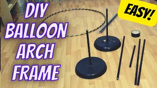 HOW TO Make A DIY Balloon Arch Frame With Lamp Stands