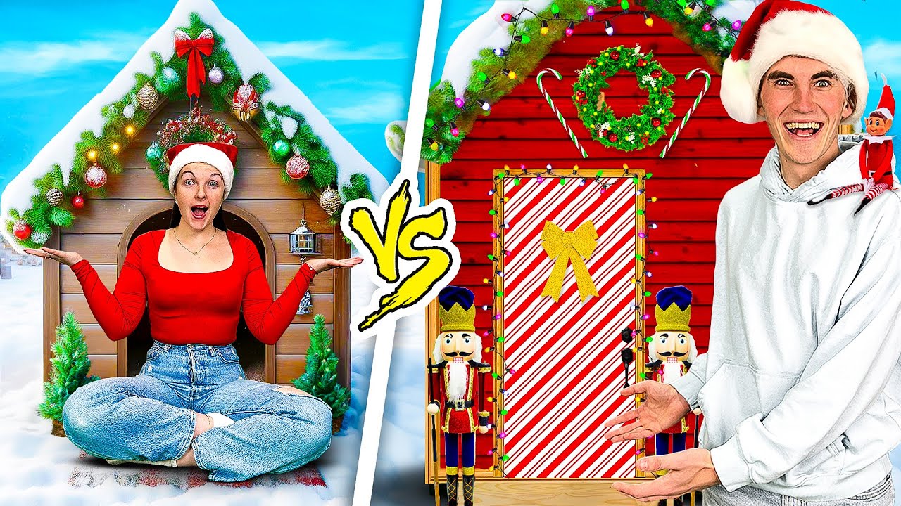 QUI CONSTRUIRA LA MEILLEURE MAISON DE NOËL?