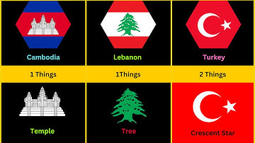 How Many Objects Are There In The Flags Of Different Countries