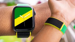 New Apple Watch International Faces & Band - Jamaica Color! (Limited Edition)