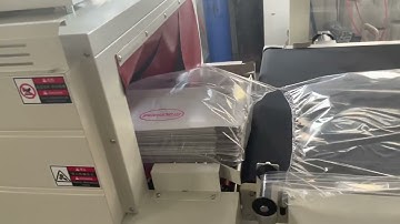 75x100cm big picture frame packing machine working shrink wrapping machine to wrap large size frames