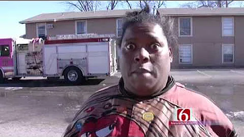 Woman Gives Funny Interview After A Fire!