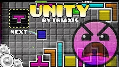 Geometry Dash (Unity 3 coins) By Triaxis