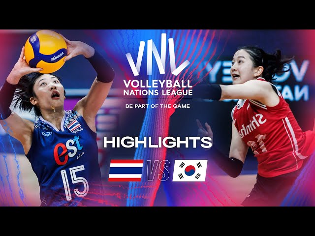 🇹🇭 THA vs. 🇰🇷 KOR - Highlights | Week 1 | Women's VNL 2024 class=