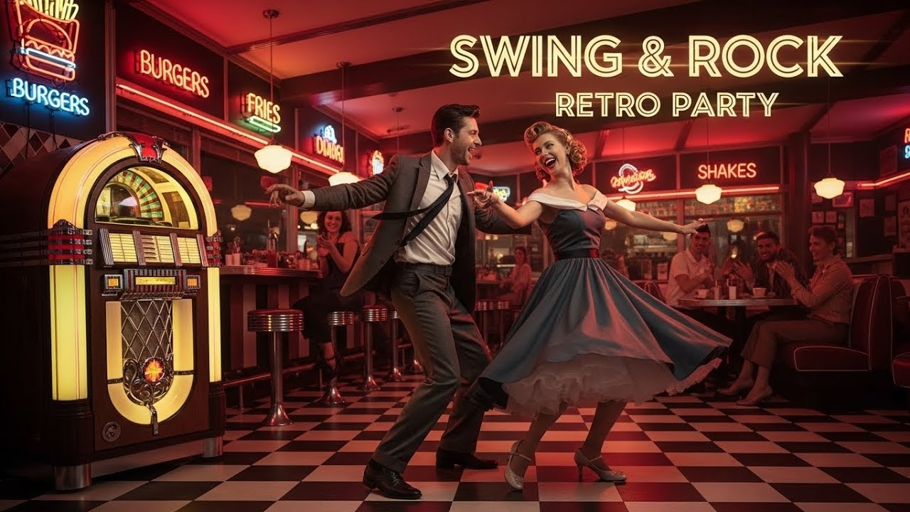 🎸 Cinematic 50s Rock ’n’ Roll Experience | Neon Jukebox & Retro Energy