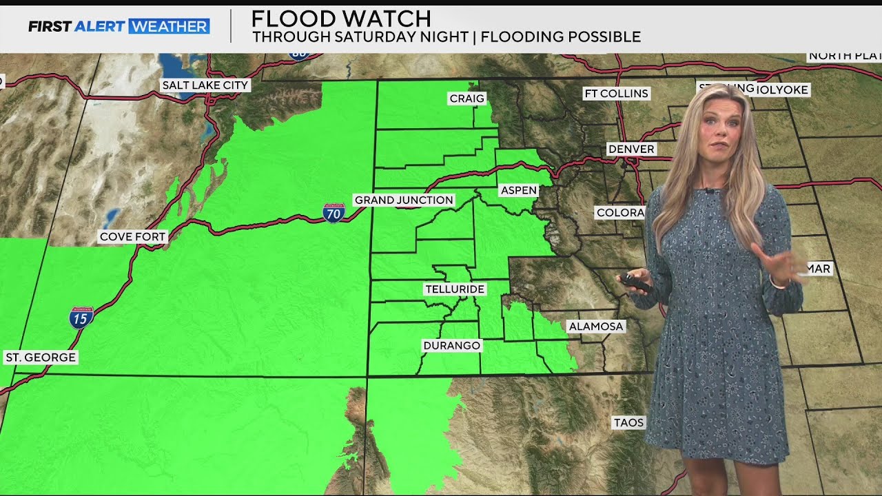 Heavy rain brings high flooding concerns for western Colorado - YouTube