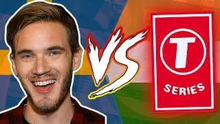 PEWDIEPIE ПРОТИВ T-SERIES:КТО ПОБЕДИТ?