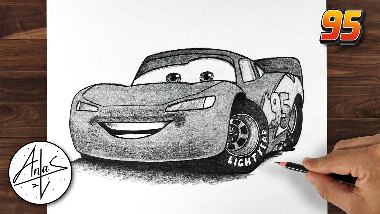 How to draw lightning McQueen | Art, Drawing | ShowMe