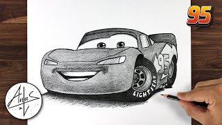 How To Draw Lightning McQueen | Drawing Tutorial (step by step)