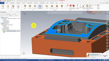 MasterCAM 2019 Tutorial  #38 | Mill 3D Mold & Die -  Scallop & Raster Toolpath