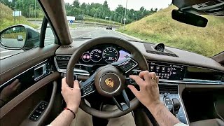 2022 Porsche Panamera 4S E-Hybrid [ V6 combined 552HP ] | POV Test Drive | Part #3