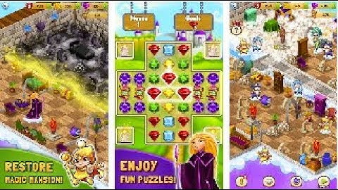 Merlin and Merge Mansion Gameplay