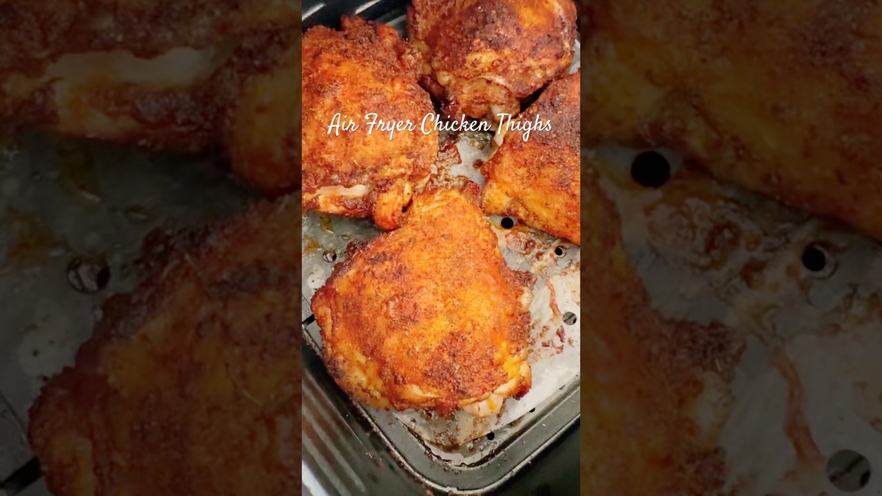 Air Fryer Chicken Thighs from Skinnytaste Simple #recipe