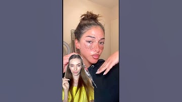 Henna freckles gone wrong 😳 #haul #tutorial #makeup #grwm #makeuptutorial #diy #funny
