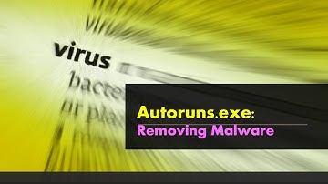 Removing viruses and malware Part 1