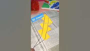 DIY 3D shapes craft || learning by crafts || coloured shapes|| Diy cube, cuboid, cylinder shapes